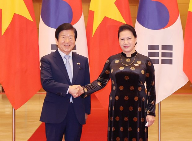 Dirigentes parlamentarios de Vietnam y Corea del Sur expresan disposición de fortalecer relaciones ảnh 1 Dirigentes parlamentarios de Vietnam y Corea del Sur expresan disposición de fortalecer relaciones ảnh 1