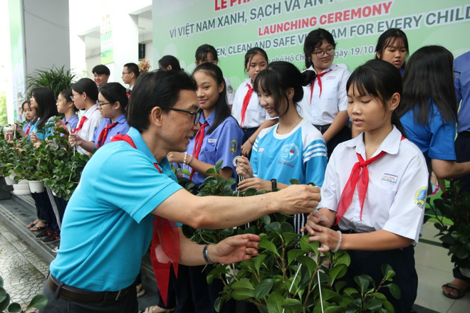 Niños en Ciudad Ho Chi Minh por proteger medio ambiente ảnh 1 Niños en Ciudad Ho Chi Minh por proteger medio ambiente ảnh 1