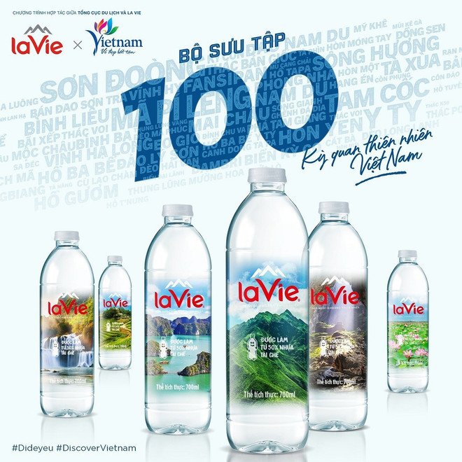 Presentan 100 maravillas naturales de Vietnam en botellas de agua La Vie ảnh 1 Presentan 100 maravillas naturales de Vietnam en botellas de agua La Vie ảnh 1