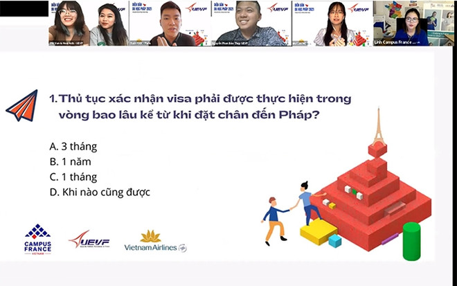 Nutrida participación en Vietnam del Foro de estudios en Francia 2021 ảnh 1 Nutrida participación en Vietnam del Foro de estudios en Francia 2021 ảnh 1