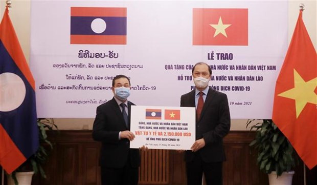 Vietnam ofrece asistencia millonaria a lucha contra el COVID-19 en Laos ảnh 1 Vietnam ofrece asistencia millonaria a lucha contra el COVID-19 en Laos ảnh 1