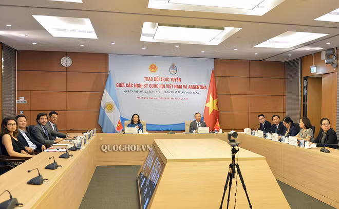 Parlamentarios de Vietnam y Argentina realizan intercambio virtual ảnh 1