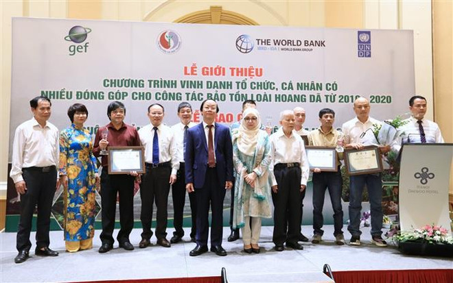 Honran en Vietnam a personas y organizaciones por conservación de la vida silvestre ảnh 1 Honran en Vietnam a personas y organizaciones por conservación de la vida silvestre ảnh 1