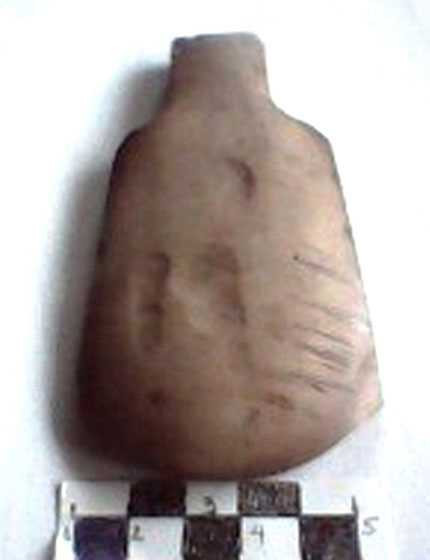 Descubren milenaria hacha de piedra en provincia vietnamita ảnh 1 Descubren milenaria hacha de piedra en provincia vietnamita ảnh 1