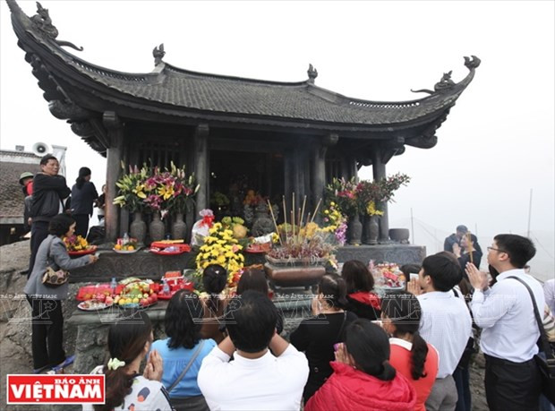 Visitan pagoda en primeros días del Año Nuevo ảnh 1 Visitan pagoda en primeros días del Año Nuevo ảnh 1