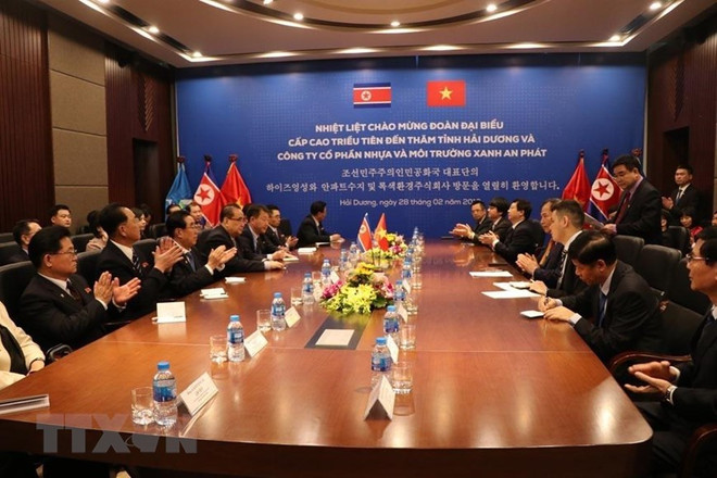 Cumple delegación partidista de Corea del Norte intensa agenda durante visita a Vietnam ảnh 3  Cumple delegación partidista de Corea del Norte intensa agenda durante visita a Vietnam ảnh 3