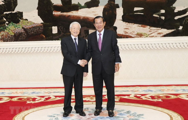 Trabajan Vietnam y Camboya para vigorizar cooperación multifacética bilateral ảnh 1 Trabajan Vietnam y Camboya para vigorizar cooperación multifacética bilateral ảnh 1