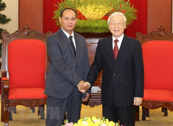 Aboga máximo dirigente de Vietnam por fomento de cooperación en seguridad pública con Laos ảnh 1 Aboga máximo dirigente de Vietnam por fomento de cooperación en seguridad pública con Laos ảnh 1