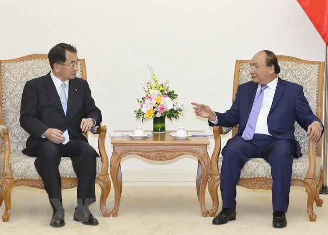 Premier de Vietnam recibe a parlamentarios de amistad Japón-Mekong ảnh 1 Premier de Vietnam recibe a parlamentarios de amistad Japón-Mekong ảnh 1
