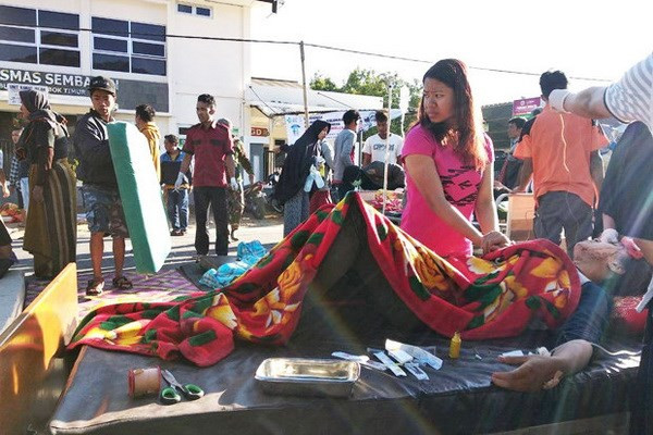 Eleva a 13 el número de muertos por sismo en Indonesia ảnh 1 Eleva a 13 el número de muertos por sismo en Indonesia ảnh 1