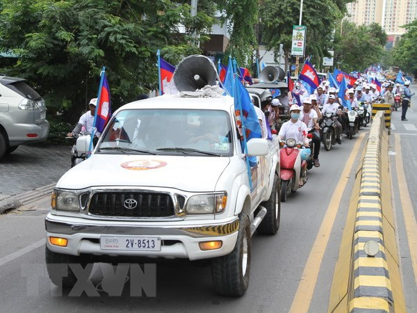 Camboya realiza ensayo general en vísperas de elecciones parlamentarias ảnh 1