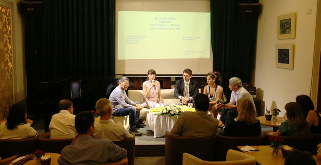 Artistas de Vietnam y Chile discuten en torno al arte contemporáneo ảnh 1 Artistas de Vietnam y Chile discuten en torno al arte contemporáneo ảnh 1