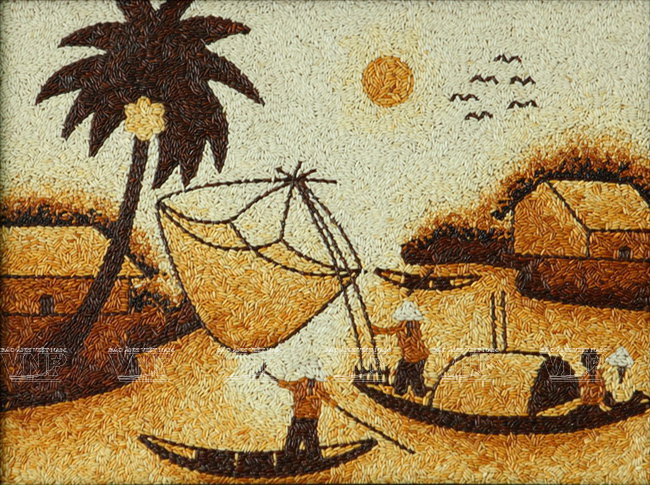 El alma vietnamita a través de las pinturas de arroz ảnh 1 El alma vietnamita a través de las pinturas de arroz ảnh 1