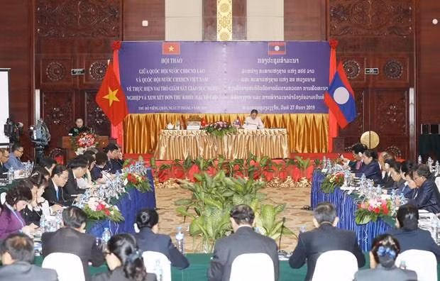 Debaten los Parlamentos de Vietnam y Laos asuntos referentes al bienestar social ảnh 1