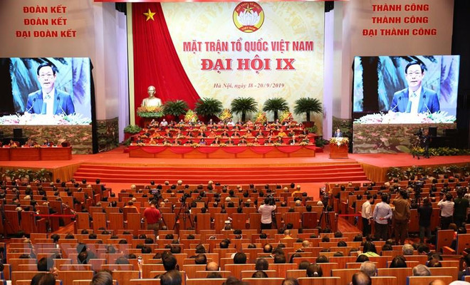Clausuran noveno Congreso Nacional del Frente de la Patria de Vietnam ảnh 1 Clausuran noveno Congreso Nacional del Frente de la Patria de Vietnam ảnh 1