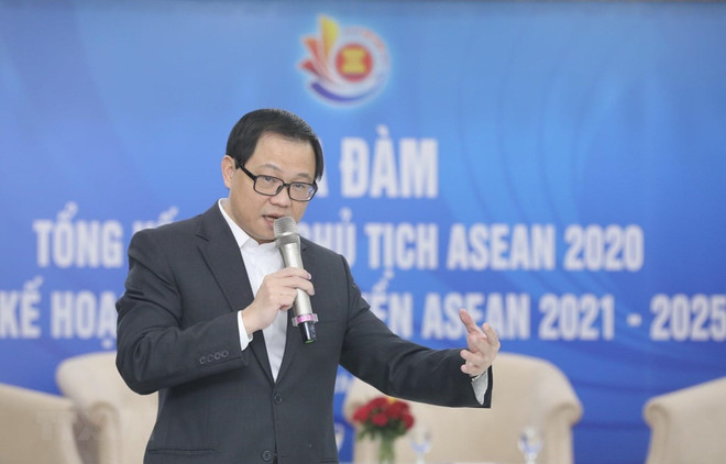 Efectúan coloquio de prensa sobre balance de la presidencia de Vietnam en la ASEAN 2020 ảnh 1 Efectúan coloquio de prensa sobre balance de la presidencia de Vietnam en la ASEAN 2020 ảnh 1