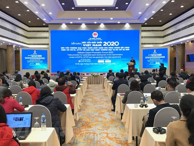 Exportaciones de Vietnam ascenderán a 267 mil millones de dólares en 2020 ảnh 1