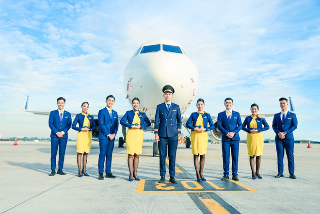 Vietravel Airlines anuncia uniforme y símbolo de aerolínea ảnh 1 Vietravel Airlines anuncia uniforme y símbolo de aerolínea ảnh 1