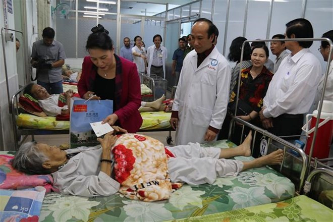 Presidenta parlamentaria de Vietnam visita provincia sureña de Tien Giang en ocasión del Tet ảnh 1 Presidenta parlamentaria de Vietnam visita provincia sureña de Tien Giang en ocasión del Tet ảnh 1