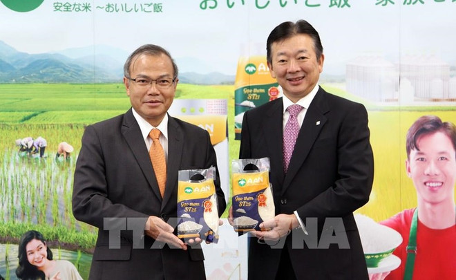 Presentan variedad de arroz ST25 de Vietnam en mercado japonés ảnh 1 Presentan variedad de arroz ST25 de Vietnam en mercado japonés ảnh 1