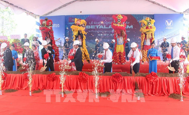 Inauguran construcción de planta de betalactámicos en provincia vietnamita ảnh 1 Inauguran construcción de planta de betalactámicos en provincia vietnamita ảnh 1