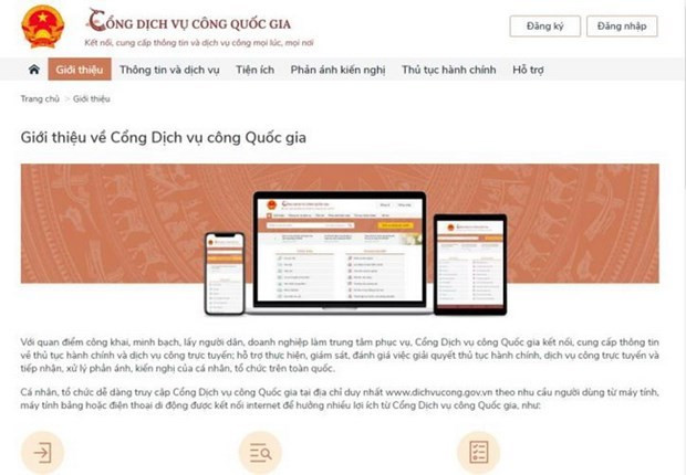 Centenas de miles de solicitudes se envían al Portal Nacional de Servicios Públicos de Vietnam ảnh 1