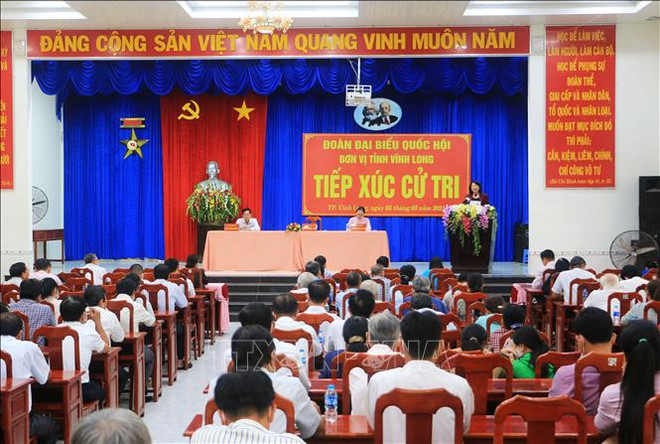 Vicepresidenta de Vietnam intercambia con votantes de provincia de Vinh Long ảnh 1  Vicepresidenta de Vietnam intercambia con votantes de provincia de Vinh Long ảnh 1