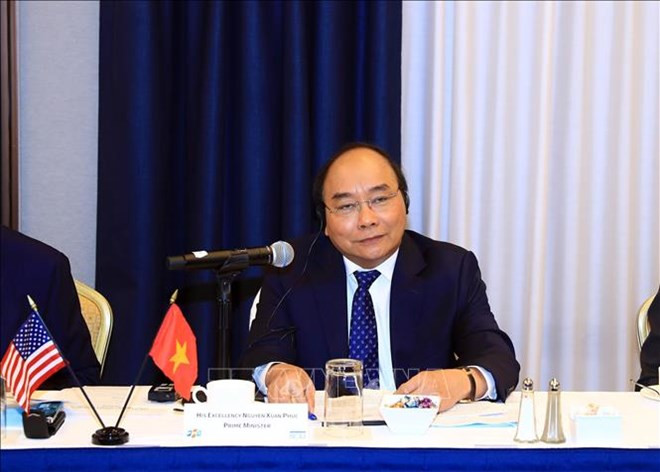 Premier de Vietnam preside coloquio en Estados Unidos sobre atracción inversionista ảnh 1 Premier de Vietnam preside coloquio en Estados Unidos sobre atracción inversionista ảnh 1