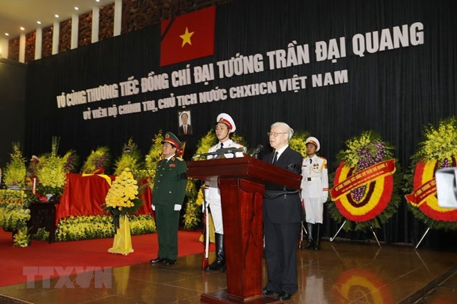 Vietnam realiza homenaje póstumo al presidente Tran Dai Quang ảnh 1 Vietnam realiza homenaje póstumo al presidente Tran Dai Quang ảnh 1