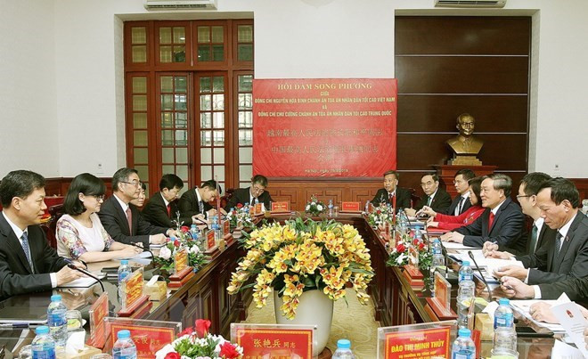 Sectores judiciales de Vietnam y China robustecen colaboración ảnh 1 Sectores judiciales de Vietnam y China robustecen colaboración ảnh 1