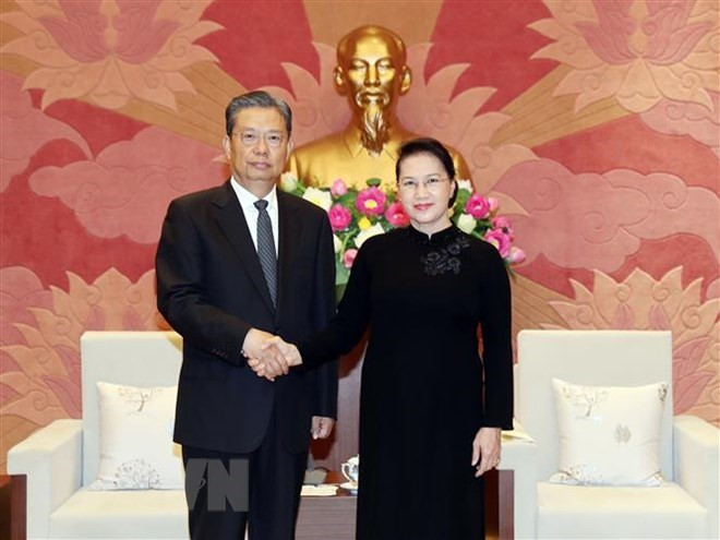 Presidenta del Parlamento de Vietnam recibe a dirigente partidista de China ảnh 1 Presidenta del Parlamento de Vietnam recibe a dirigente partidista de China ảnh 1