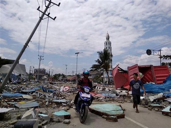 Registran al menos 384 muertos por terremoto y tsunami en Indonesia ảnh 1 Registran al menos 384 muertos por terremoto y tsunami en Indonesia ảnh 1