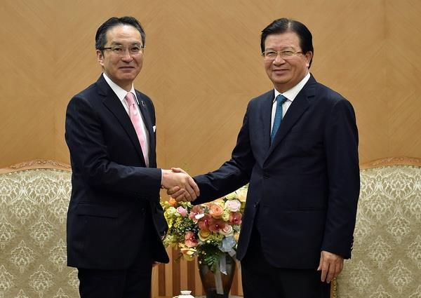 Vicepremier vietnamita recibe al director general de Marubeni de Japón ảnh 1 Vicepremier vietnamita recibe al director general de Marubeni de Japón ảnh 1