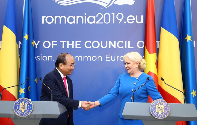 Destacan declaración conjunta suscrita durante visita del premier de Vietnam a Rumania ảnh 1 Destacan declaración conjunta suscrita durante visita del premier de Vietnam a Rumania ảnh 1