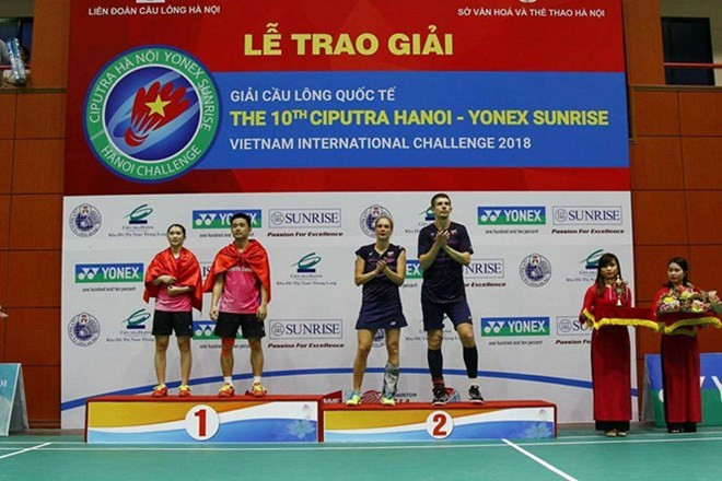 Cerca de 300 badmintonistas extranjeros participan en torneo internacional en Vietnam ảnh 1 Cerca de 300 badmintonistas extranjeros participan en torneo internacional en Vietnam ảnh 1
