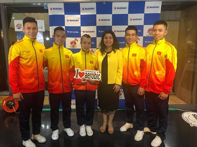 Gana Vietnam tres medallas de oro en Copa Mundial de gimnasia aeróbica ảnh 1 Gana Vietnam tres medallas de oro en Copa Mundial de gimnasia aeróbica ảnh 1