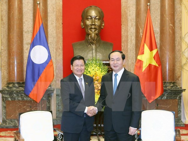 Presidente de Vietnam pide más condiciones favorables para proyectos con Laos ảnh 1 Presidente de Vietnam pide más condiciones favorables para proyectos con Laos ảnh 1