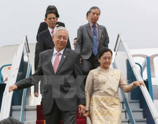 Visita del presidente de Myanmar promoverá lazos con Vietnam ảnh 1 Visita del presidente de Myanmar promoverá lazos con Vietnam ảnh 1