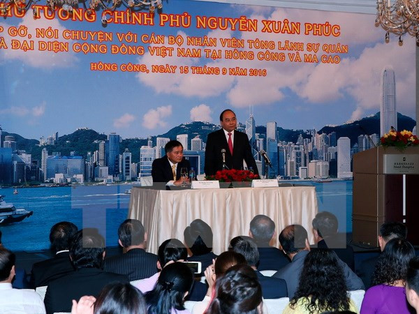 Premier vietnamita continúa actividades en Hong Kong ảnh 1 Premier vietnamita continúa actividades en Hong Kong ảnh 1