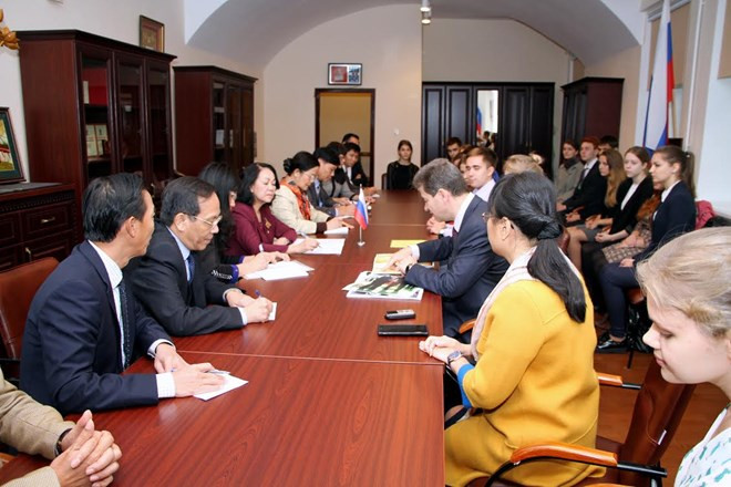 Alta funcionaria partidista de Vietnam concluye visita de trabajo a Rusia ảnh 1 Alta funcionaria partidista de Vietnam concluye visita de trabajo a Rusia ảnh 1