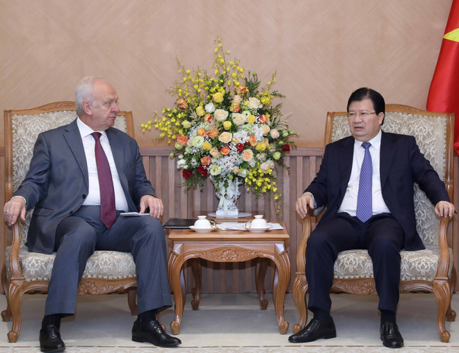 Vicepremier vietnamita recibe a embajadores de Rusia e Irlanda ảnh 1 Vicepremier vietnamita recibe a embajadores de Rusia e Irlanda ảnh 1