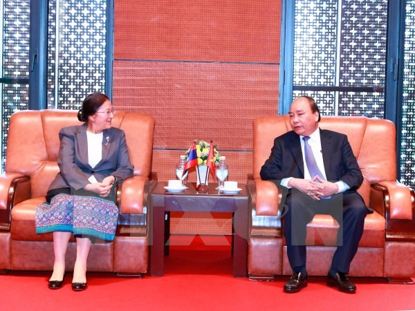 Premier vietnamita recibe a presidenta de Asamblea Nacional de Laos ảnh 1 Premier vietnamita recibe a presidenta de Asamblea Nacional de Laos ảnh 1