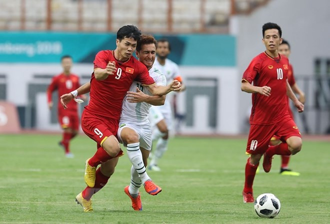 Equipo de fútbol vietnamita propone entrar a próxima fase en ASIAD 2018 ảnh 1 Equipo de fútbol vietnamita propone entrar a próxima fase en ASIAD 2018 ảnh 1