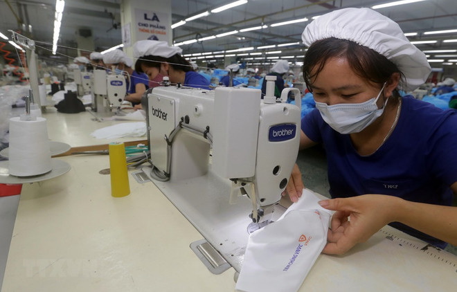 Empresa vietnamita exporta un millón de mascarillas antibacteriales a Estados Unidos ảnh 1 Empresa vietnamita exporta un millón de mascarillas antibacteriales a Estados Unidos ảnh 1