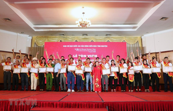 Vicepresidenta vietnamita elogia aportes de donantes de sangre ảnh 1 Vicepresidenta vietnamita elogia aportes de donantes de sangre ảnh 1