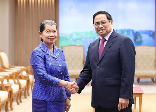 Destacan relación de buena vecindad y cooperación integral entre Vietnam y Camboya ảnh 1 Destacan relación de buena vecindad y cooperación integral entre Vietnam y Camboya ảnh 1