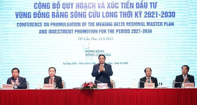 Premier vietnamita preside Conferencia sobre planificación del delta del Mekong ảnh 1 Premier vietnamita preside Conferencia sobre planificación del delta del Mekong ảnh 1