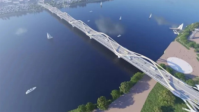 Hanoi finaliza diseño del puente Tran Hung Dao ảnh 1 Hanoi finaliza diseño del puente Tran Hung Dao ảnh 1