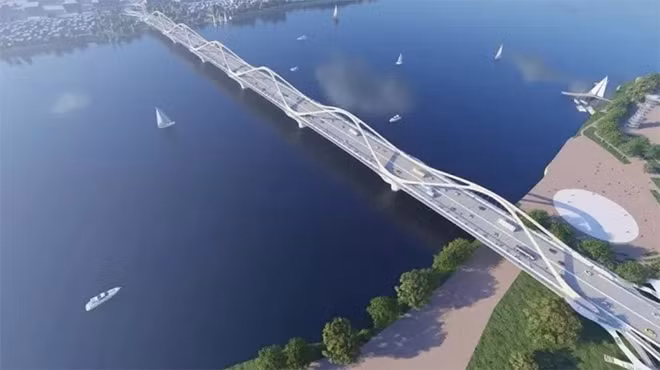 Hanoi finaliza diseño del puente Tran Hung Dao ảnh 1 Hanoi finaliza diseño del puente Tran Hung Dao ảnh 1