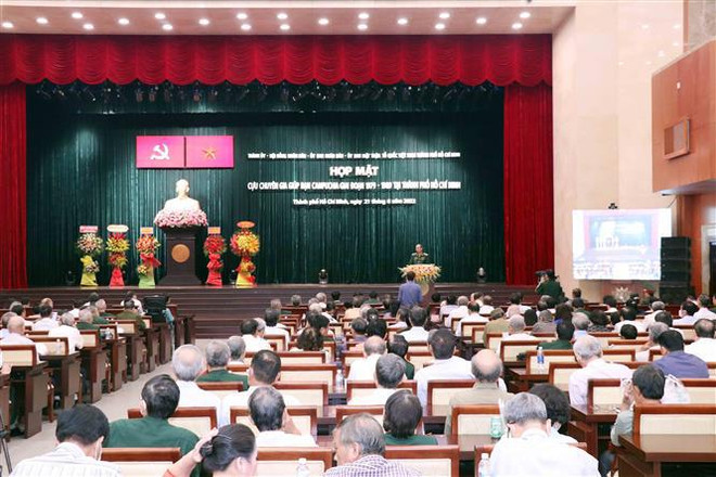 Efectúan encuentro de ex expertos vietnamitas enviados a Camboya en período 1979-1989 ảnh 1 Efectúan encuentro de ex expertos vietnamitas enviados a Camboya en período 1979-1989 ảnh 1